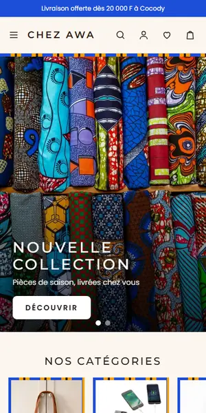Aperçu du modèle Mode africaine